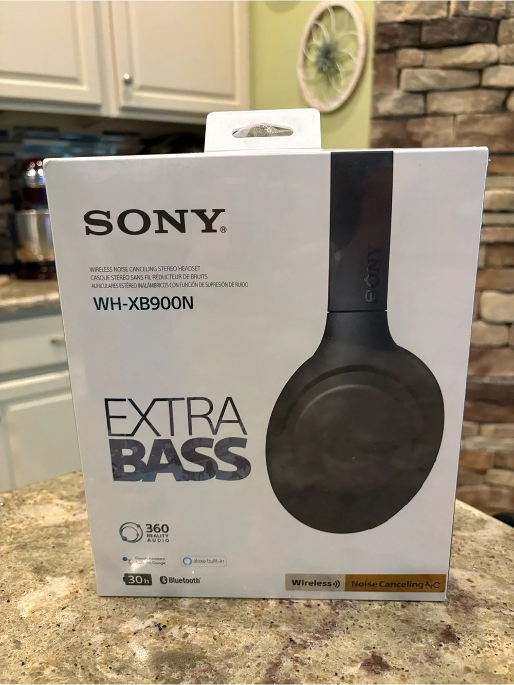 Sony WH-XB900N Extra Bass Wireless Over-Ear Headphones - Black